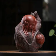 Китайский Исин фиолетовый глина кунг-фу чай Домашние животные ZiSha ручной работы счастливый Чай Домашние животные Чай Аксессуары подарок на день рождения