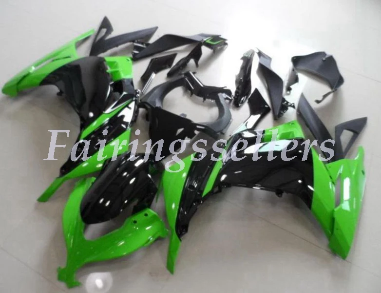 

New ABS Plastic Injection Molding Motorcycle Fairings kit Fit for Kawasaki Ninja 300 EX300 ninja300r 2013 2014 Green Black