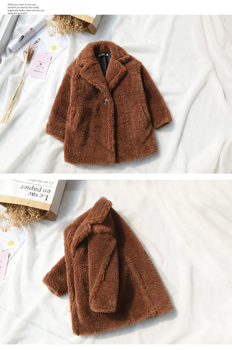 Шерстяное пальто для маленьких девочек; сезон осень-зима модная однобортная верхняя одежда с длинными рукавами высокого качества; длинное утепленное пальто От 2 до 12 лет