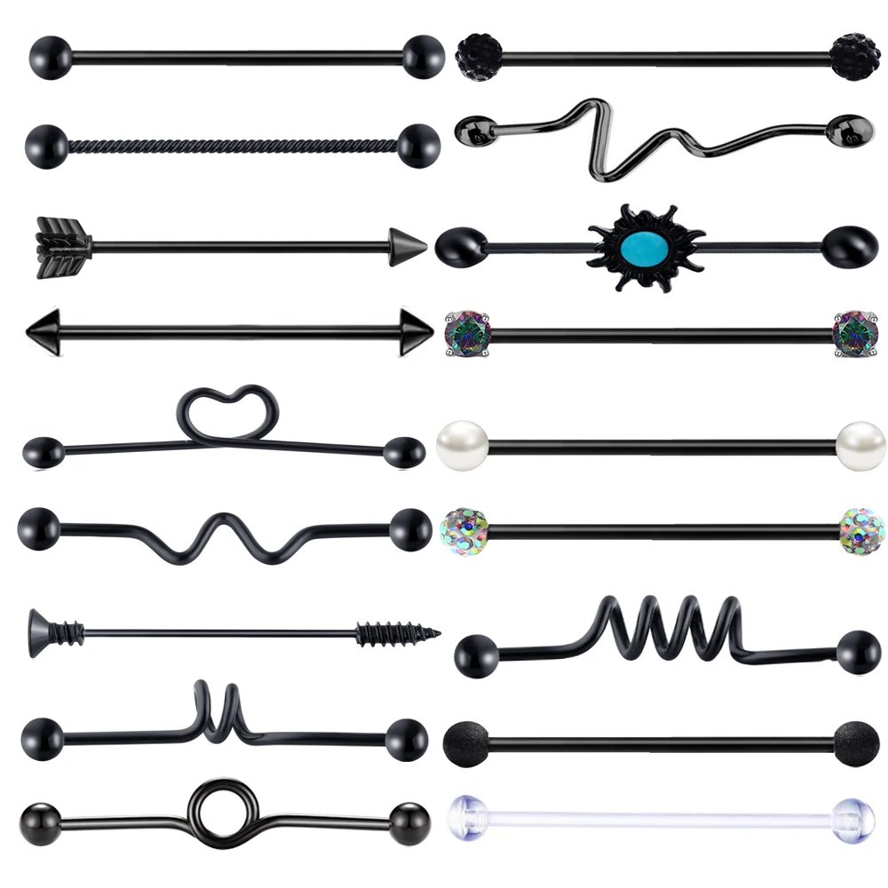 

TIANCIFBYJS, серьги из нержавеющей стали для прокола, 180 шт.