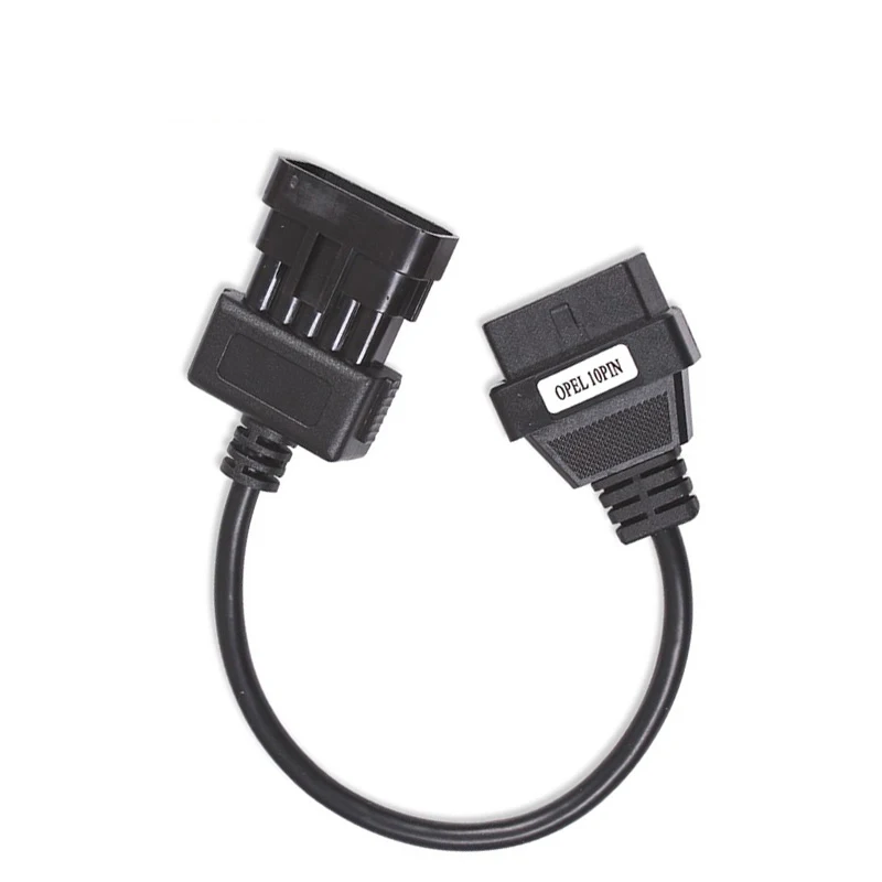 OBD2 10pin кабель для Opel 10Pin к OBD2 16Pin Женский Диагностический соединительный кабель OBD II для Opel 10 Pin