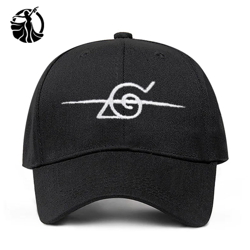 Бейсболка «Наруто» с логотипом Uchiha Uzumaki, бейсболка из хлопка, бейсболка для мужчин и женщин, черные шляпы в стиле хип-хоп