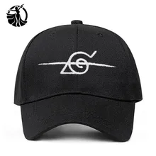 Бейсболка «Наруто» с логотипом Uchiha Uzumaki, бейсболка из хлопка, бейсболка для мужчин и женщин, черные шляпы в стиле хип-хоп