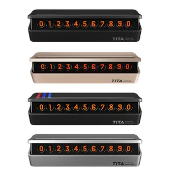 

Universal Car Temporary Parking Card Telephone Number Plate Creative Magnetic Phone Number Privacy Protection Car Accessories