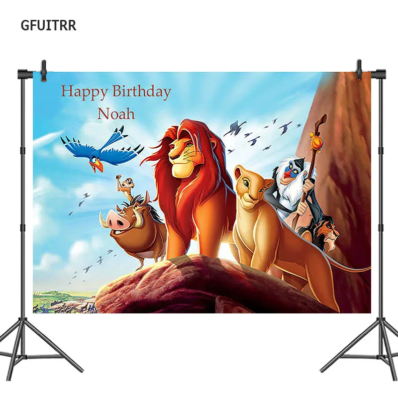 GFUITRR лев Король фотографии фон для мальчиков день рождения фото фон виниловый фото стенд реквизит