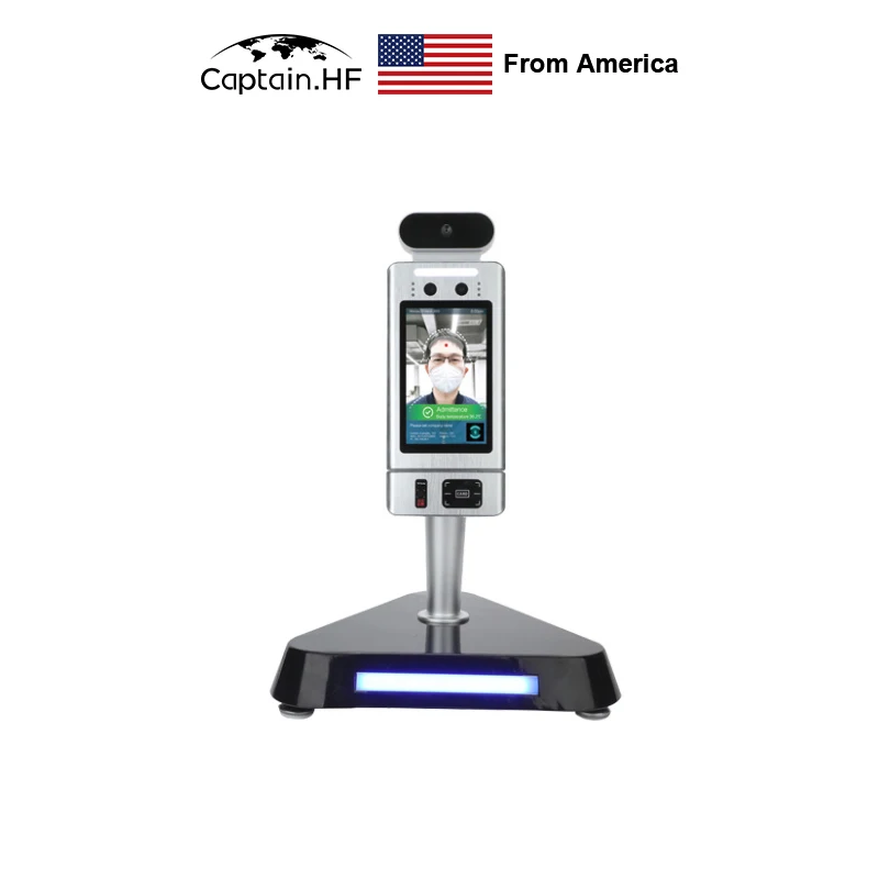 

US Captain Face Recognition, Automatic Temperature Measurement, Two Dimensional Code, IC card 4 in 1 Device