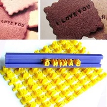 Kekse Backen Druck Alphabet Form Tisch Cookies Wort Backform Kuchen Curling Präge Form