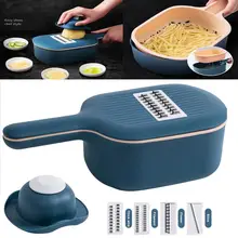Multi-function Household Manual Potato Slicer Vegetable Fruit Cutter Stainless Steel Mandoline Onion Peeler Carrot Grater fashion new kitchen multi function vegetable cutting artifact potato lattice making shredded artifact slicer onion cutter