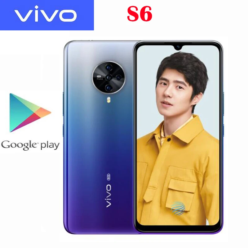 Vivo S6 смартфон с 5 дюймовым дисплеем ОЗУ 8 Гб ПЗУ 980 ГБ 6 44 мАч Android 10|Смартфоны| |