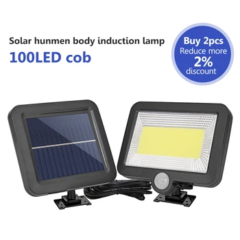 

COB 100LED Outdoor Solar Light PIR Motion Sensor Waterproof Outdoor Path Night Lighting Infrared Sensor Garden Light Dropshippin