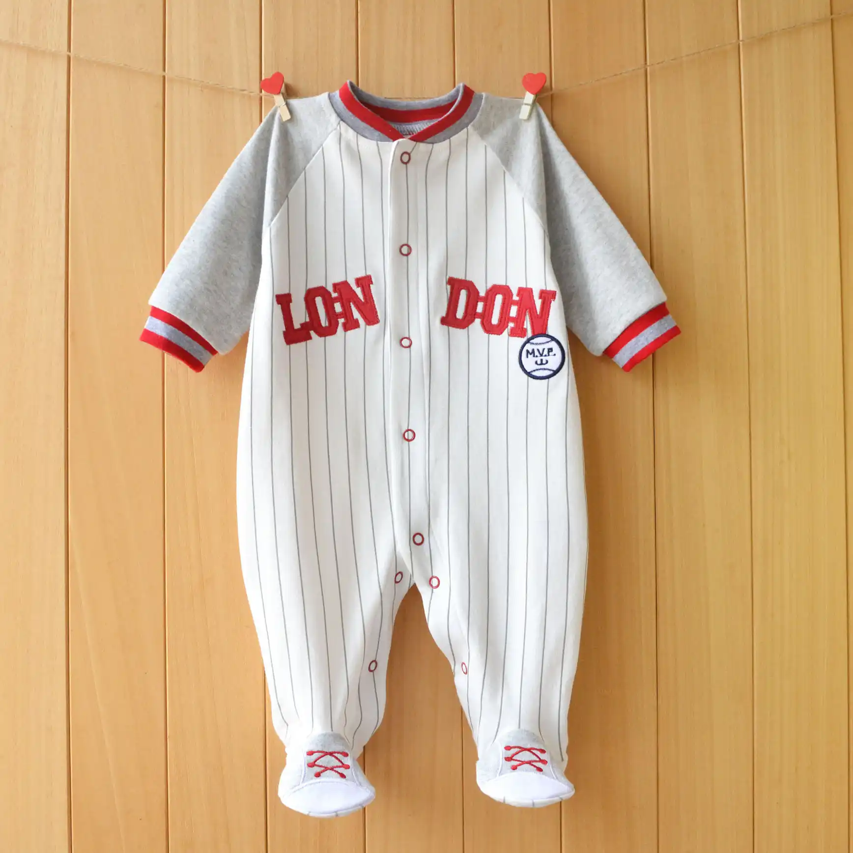 21赤ちゃんの野球ユニフォーム男の赤ちゃん服新生児ロンパースの服キッズワンピーススーツ幼児衣装 ロンパース Aliexpress