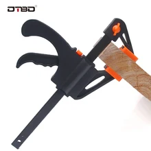 

DTBD 4 inch Woodworking Bar F Clamp Clip Hard Grip Quick Ratchet Release DIY Carpentry Hand Vise Tool