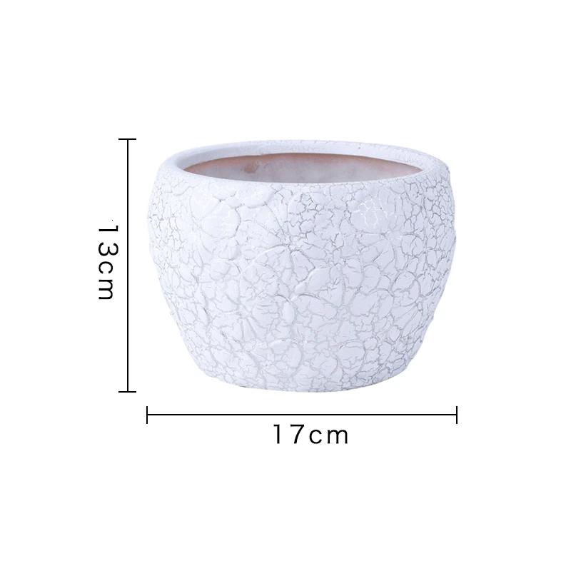 Green Luo Flowerpot Originality Household Tuba Oversize Indoor Orchid Flowerpot Ceramics Belt Tray Meatballs - Цвет: supporting tray