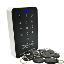 Sistema de Control de Acceso de tarjeta de proximidad RFID 125khz, controlador de acceso de tarjeta de teclado RFID/EM, controlador maestro de abridor de puerta