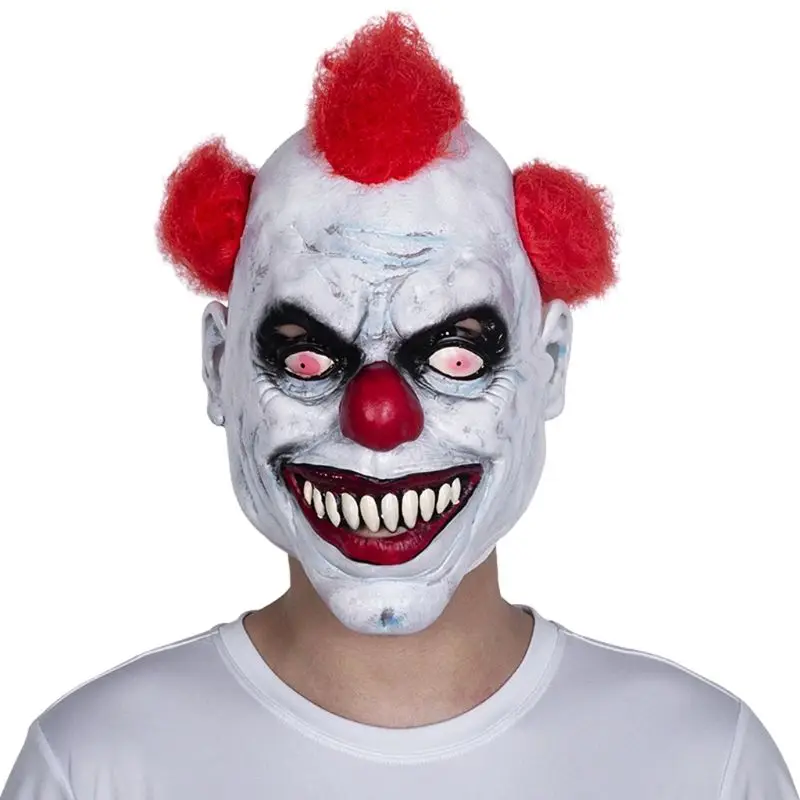 Adult Scary Horror Latex Face Mask Rotface Zombies Halloween Costume Clown Mask