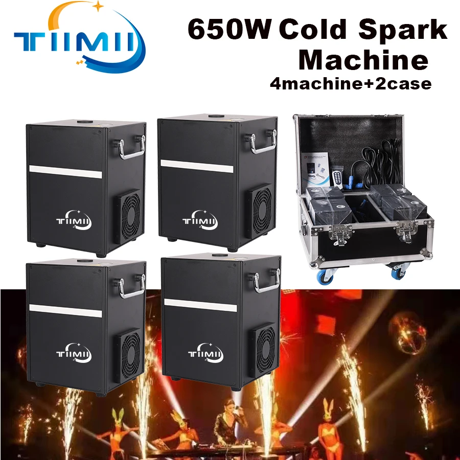 Ti Powder Cold Sparks Machine With Flycase 4IN1 650w Cold Firework