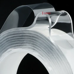 Versatile Transparent Reusable Nano Adhesive Tape - Double - Sided, No Trace, Waterproof, Cleanable - 3M (Translucent)