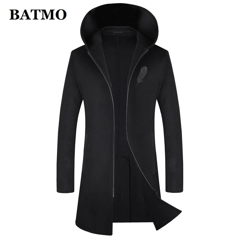 BATMO 2019 new arrival autumn&winter high quality wool hooded jackets men,men's wool trench coat,plus-size M-XXXL 2008 BATMO 2019 new arrival autumn&winter high quality wool hooded jackets men,men's wool trench coat,plus-size M-XXXL 2008