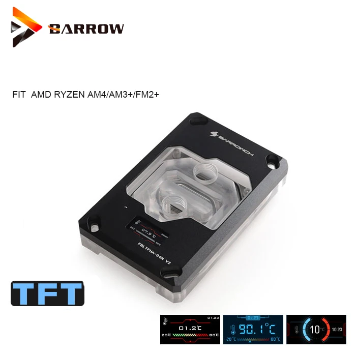 #^Special Price Barrowch CPU cooler for AMD RYZEN AM4/AM3+/FM2+ water cooling block LED Digital display ,Seller highly recommend FBLTFHA-04N V2 #^Special Price Barrowch CPU cooler for AMD RYZEN AM4/AM3+/FM2+ water cooling block LED Digital display ,Seller highly recommend FBLTFHA-04N V2