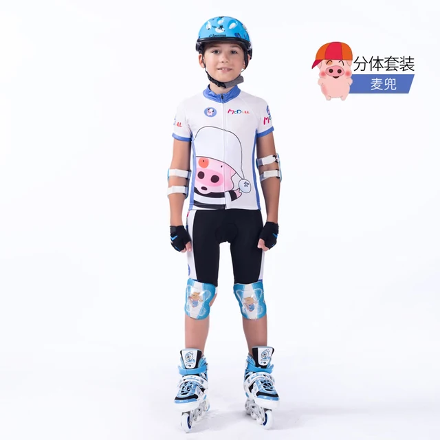 US $40.89 Children Sportswear Roller Skating Clothing Cycling Suit Cycling Jersey Set Ropa Ciclismo Cycling K