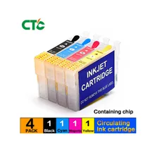 4 шт. T1621 T1631 cartucho recargable для EPSON T16 fuerza WF-2010 WF-2510 WF-2630 WF-2650 WF-2660 impressora сброс авто чип