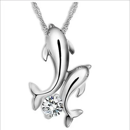 

Popular Choker Simple Korean-style Students Series Pendant Fashion Dolphin Necklace Cross Border Supply of Goods Manufacturers D