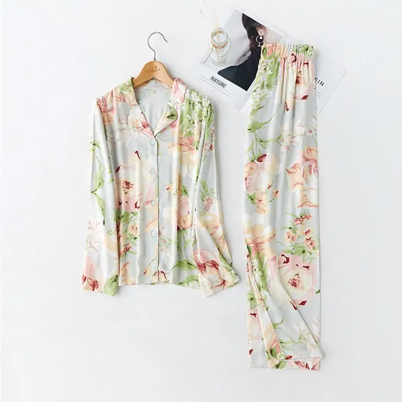 CEARPION Новая женская пижама с коротким рукавом костюм элегантная обувь цветочным