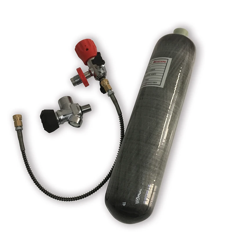 AC102301 цилиндр Pcp 1.1L/2L/2.17L 4500 Psi резервуар для подводного плавания винтовка сжатого воздуха мини бутылка погружения клапан Pcp Condor - Цвет: 2L-valve-station