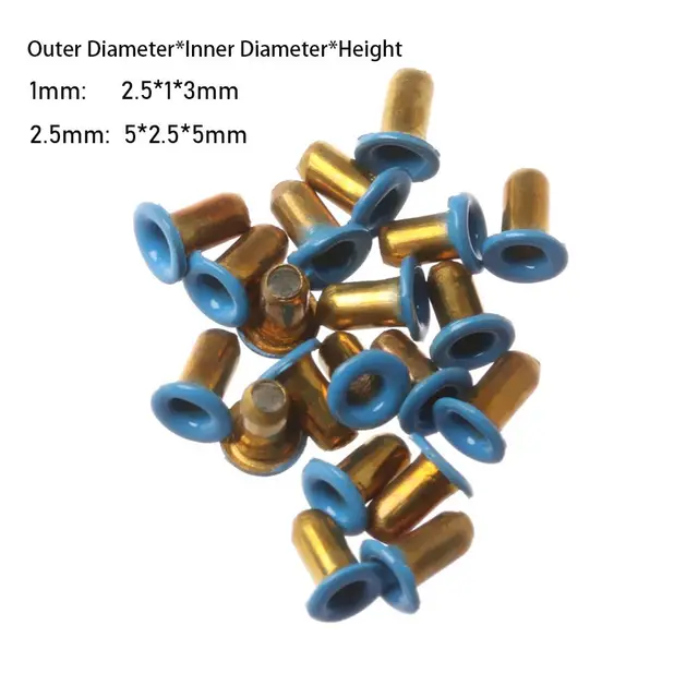 20/50Pcs Mini Eyelet Buttons for DIY Doll Belt Buckles Metal Buckle Snap Button Bag Shoes Clothes Sewing Accessories 1.5/2.5mm 6