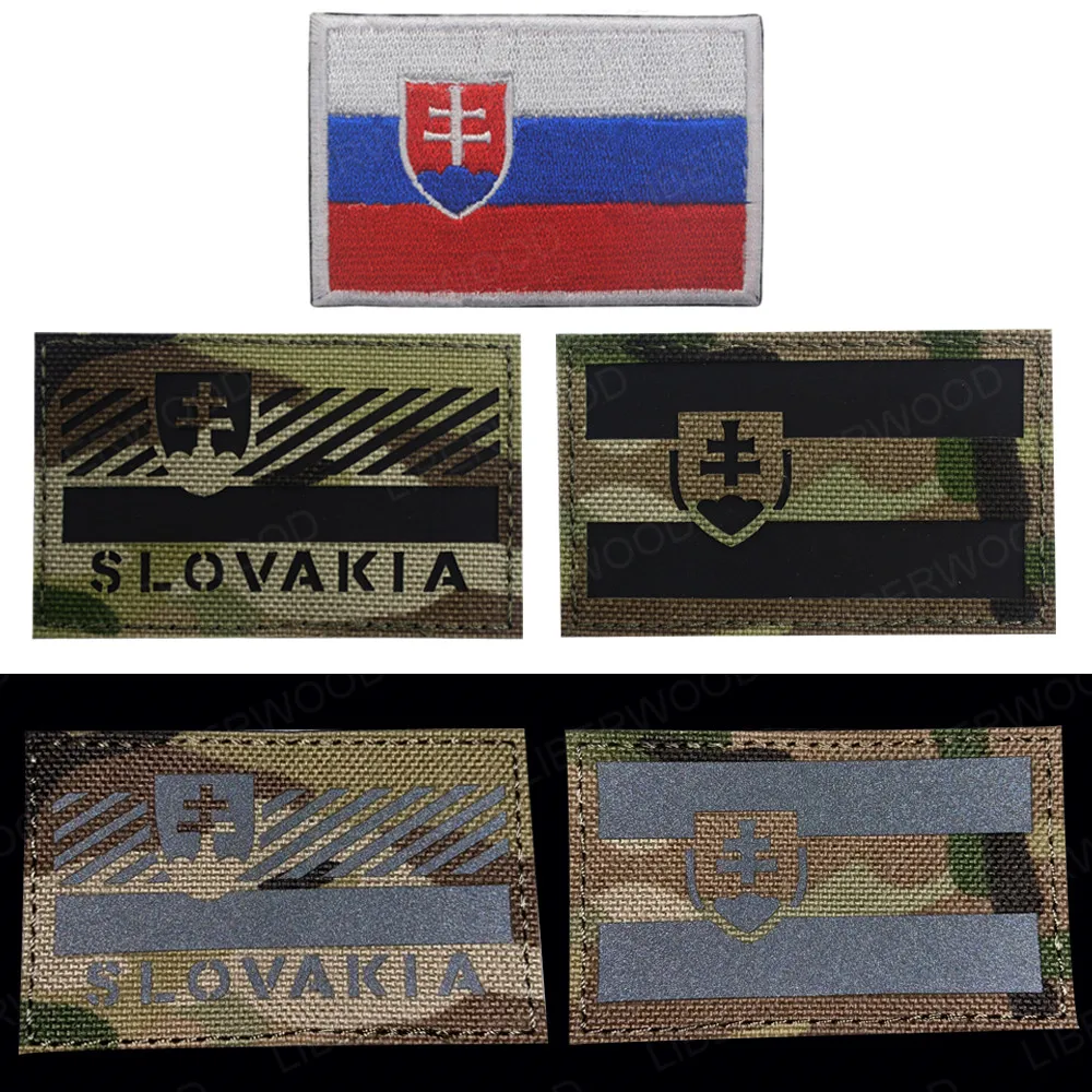 SLOVAKIA FLAG embroidered iron-on PATCH SLOVAK EMBLEM international applique 