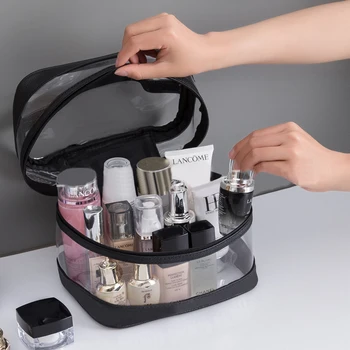 

4Pcs/Set Women Cosmetic Bag Portable Travel Organizer Weekend Case Lady Makeup Storage Clutch Tourism Necessaire Kit Accessories