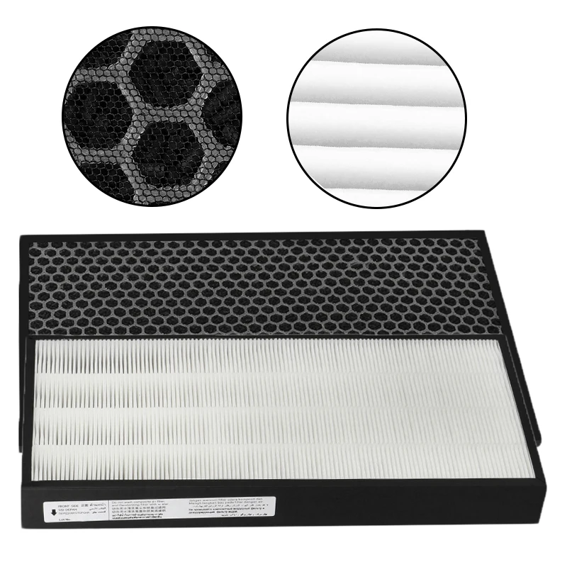 2Pcs/set Carbon Filter For Panasonic F-VXD50C F-PXC50C Purifier Heating Cooling Air Conditioning Appliance Parts Replacement