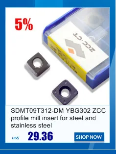 10pcs ZCC milling cutter APKT11T316-PM YBM251 ZCC APKT11T3 APKT11T316 ZCC.CT Cemented Carbide milling Tool Insert