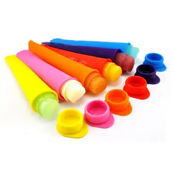 

Silicone Ice Pop Mold Popsicles Mould with Lid DIY Ice Cream Makers Push Up Ice Cream Jelly Lolly Pop For Popsicle LX1433