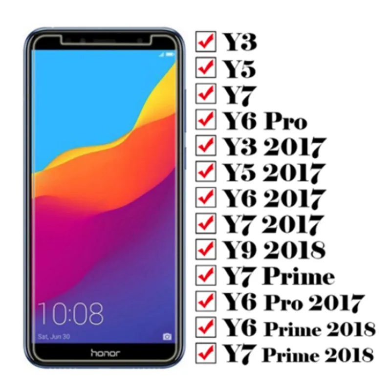 

Tempered Glass For Huawei Y5 Y6 Y7 Y9 Prime 2018 Y 5 6 7 9 2017 Huawei Y9 2018 Screen Protector Protective Glass film