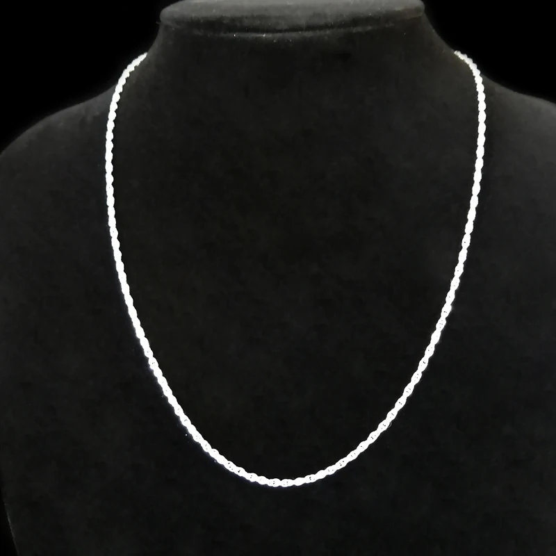 999 Sterling Silver Chain Necklace 