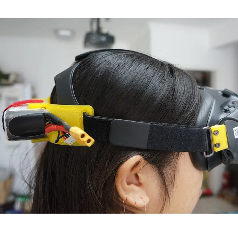 DJI FPV goggles battery holder 2 4S battery holder 3D printing for DJI