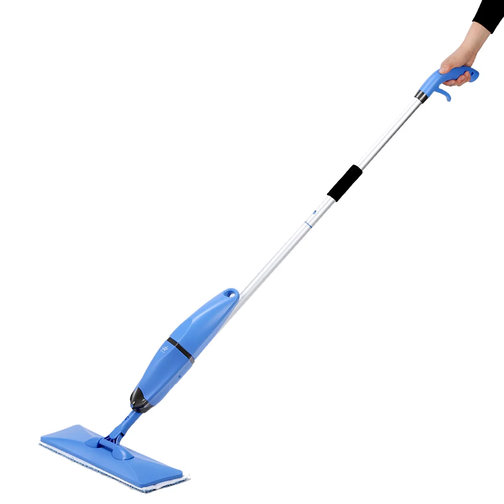 

Hot New 2 in 1 Household Spray and Scrubbing Mop Microfiber Magic Flat Mop Floor Sweepers Swob 360 degree Universal Rotating Gla