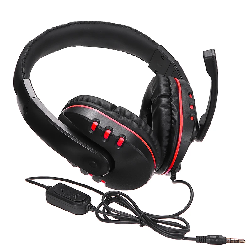 Professional Gamer Headset 3 5mm Jack Wired Over ear Stereo Headphone for PS4 Xbox one Computer Gaming Headphones With Mic