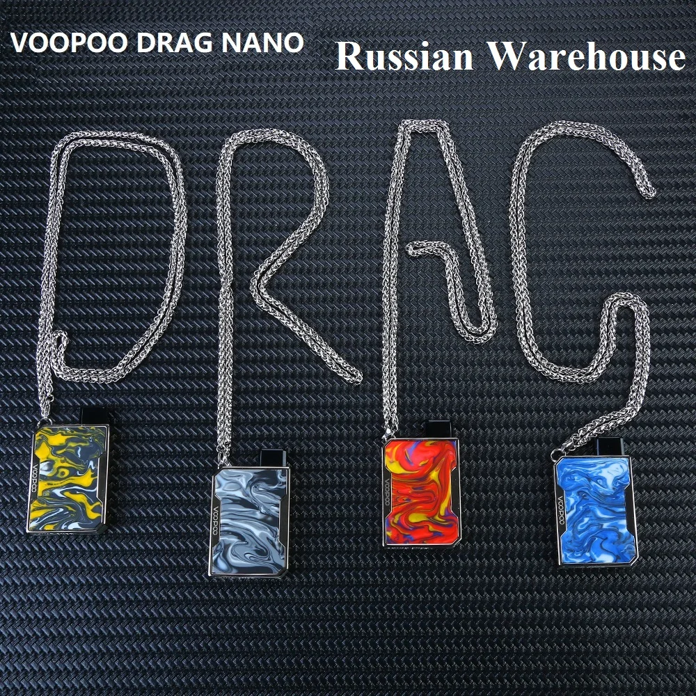Скидка! VOOPOO DRAG Nano Pod Vape Kit с аккумулятором 750 мАч и картриджем 1 мл модом GENE chip vs Vinci X/