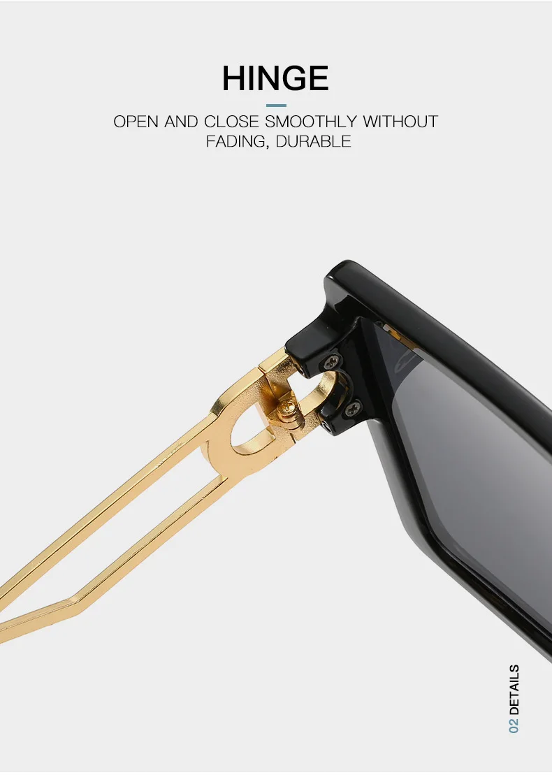 Fashion Sunglass Designer Luxury Brand Square Sunglasses Women Vintage Oversized 2021 trend Female Sun Glasses Shades For Women (4)