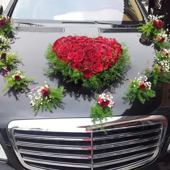 

Heart Shape Flower Wet Foam For Wedding Party Car Car Decoration Modelling Floral Bridal DIY Fresh Table Wedding Display R6K7