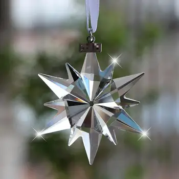 

Crystal Snowflake Car Pendant Hanging Ornaments Auto Interior Rearview Mirror Decor Dangle Adornment Accessories