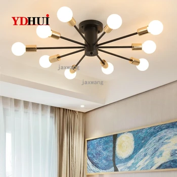

Nordic Living Room LED Ceiling Light Bedroom Restaurant Ceiling Lamp Simple Atmosphere Home Creative Magic Bean Light Fixtures