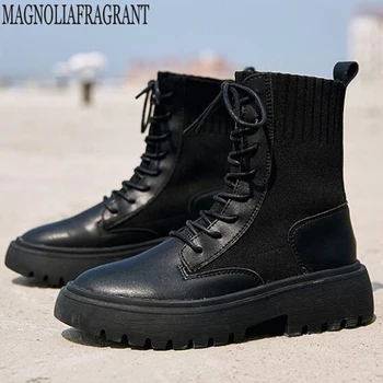 

new Motorcycle boots summer breathable stretch boots socks boots female summer spring and autumn single boots botas mujer y694