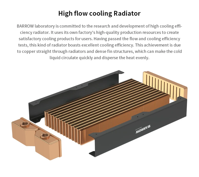 dissipador de calor, rosca para ventilador 360mm