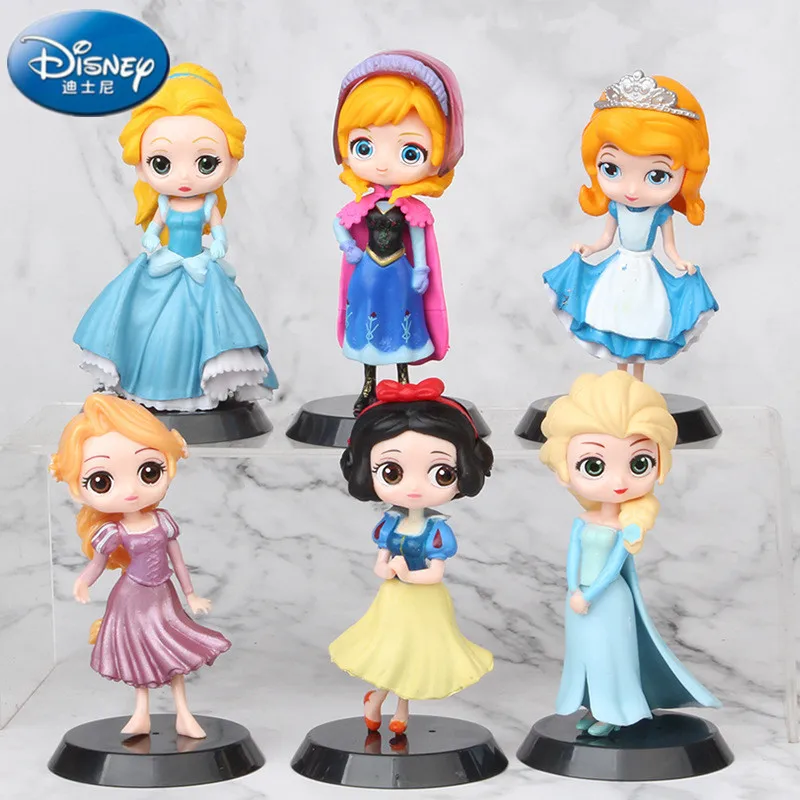 6 шт. сказочные Принцессы Диснея Белоснежка Аиша и Анна Алиса принцесса длинные