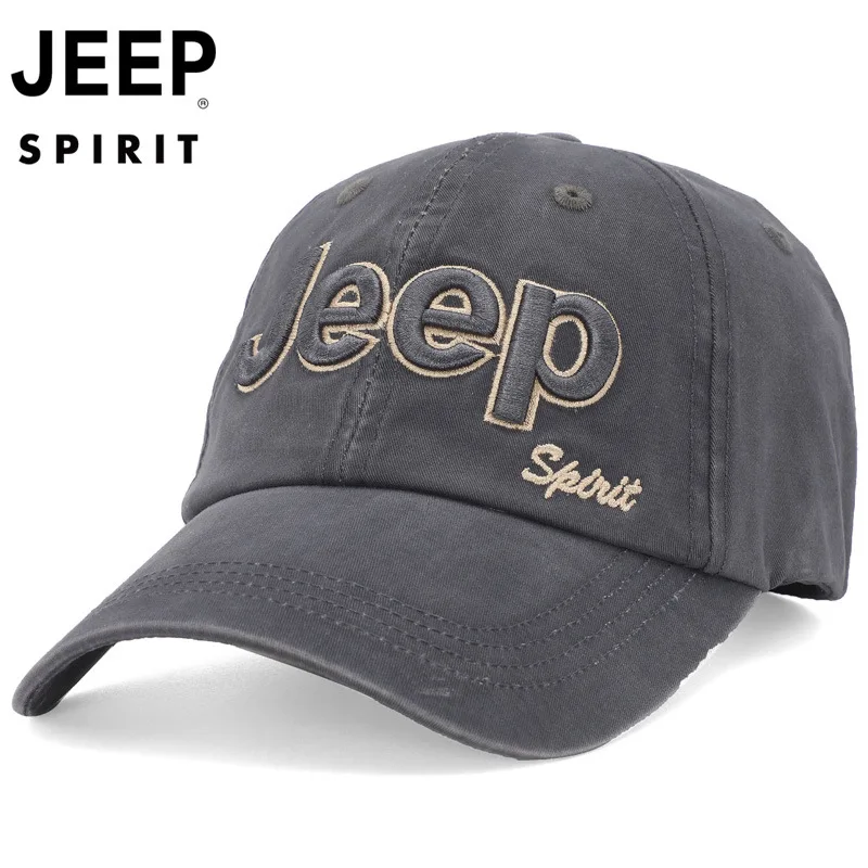 

Jeep Men's Baseball Cap Fashion Popular Duck Tongue Cap Outdoor Sunscreen Sunshade Cap Dad Cap Leisure Sports Cap Adjustable