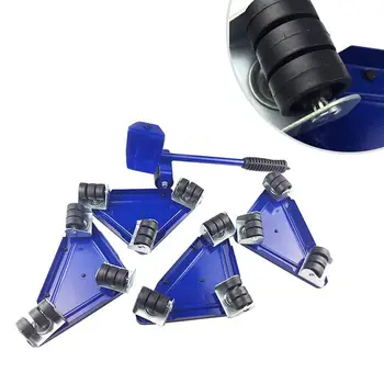 

5pcs Triangle Iron Mover Portable Household Heavy Objects Furniture Moving Tools Mobile Lifting Equipment Furniture Mover Tool
