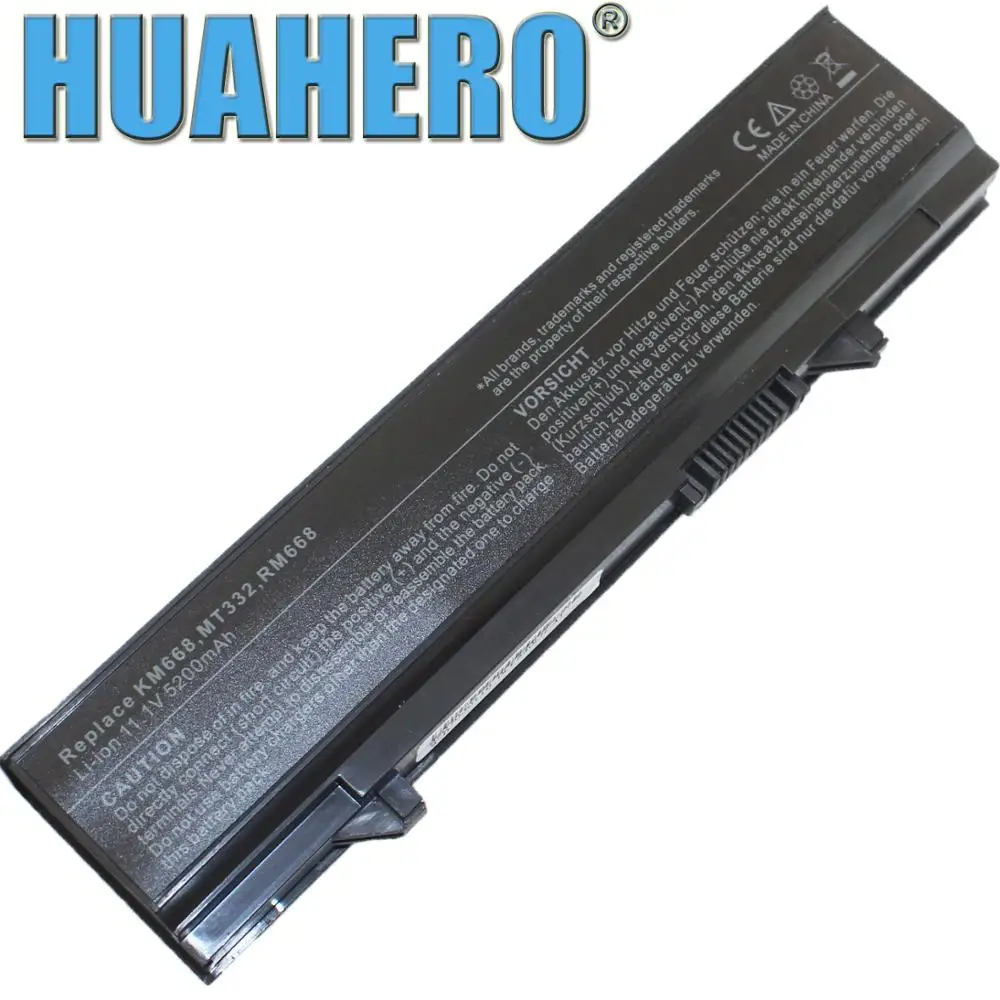 Аккумулятор HUAHERO для ноутбука DEll Latitude E5400 E5410 E5500 E5510 E5550 KM742 KM752 KM760 KM970 MT186 MT187 MT196 MT332